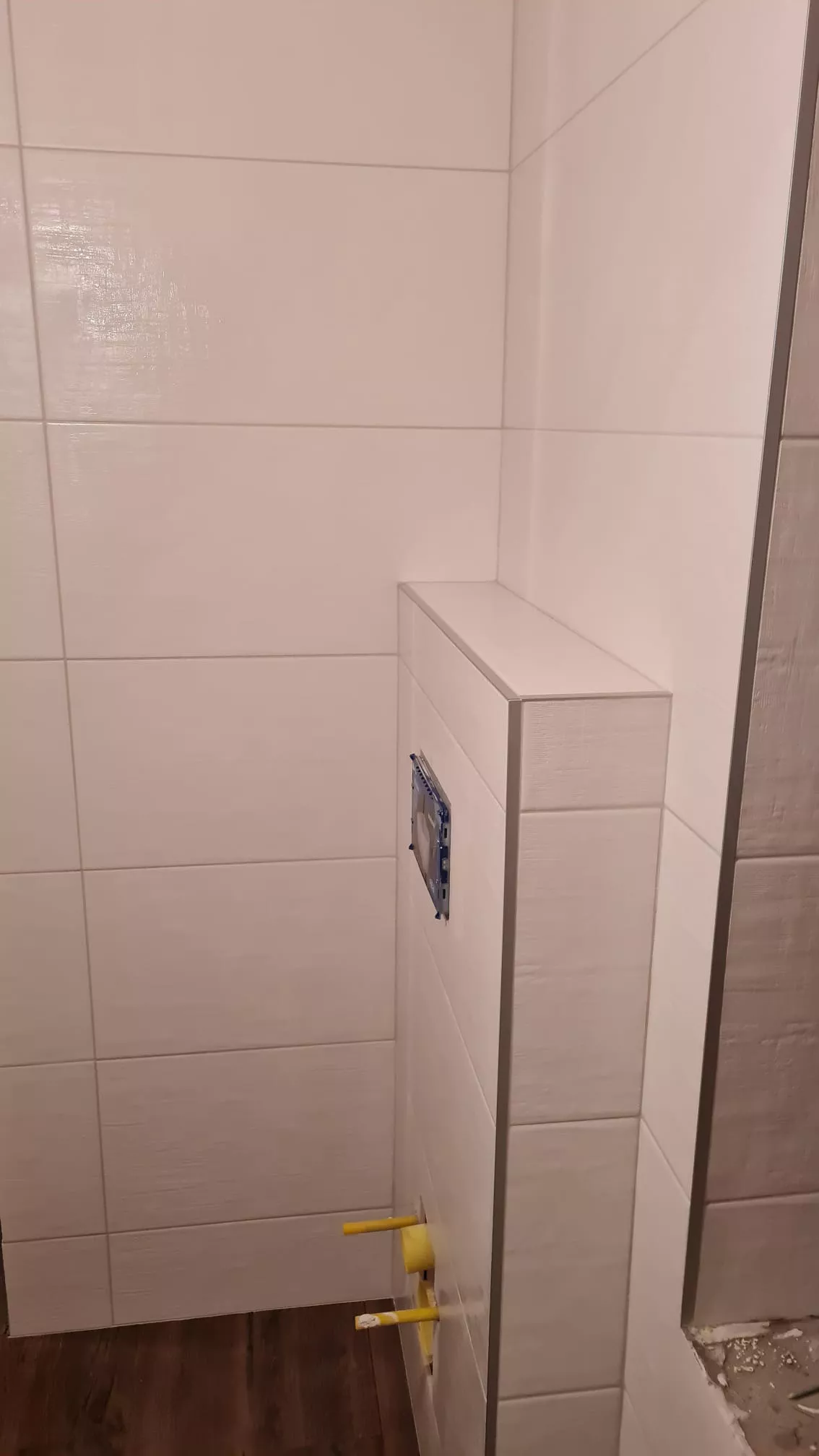 příprava pro instalaci toalety